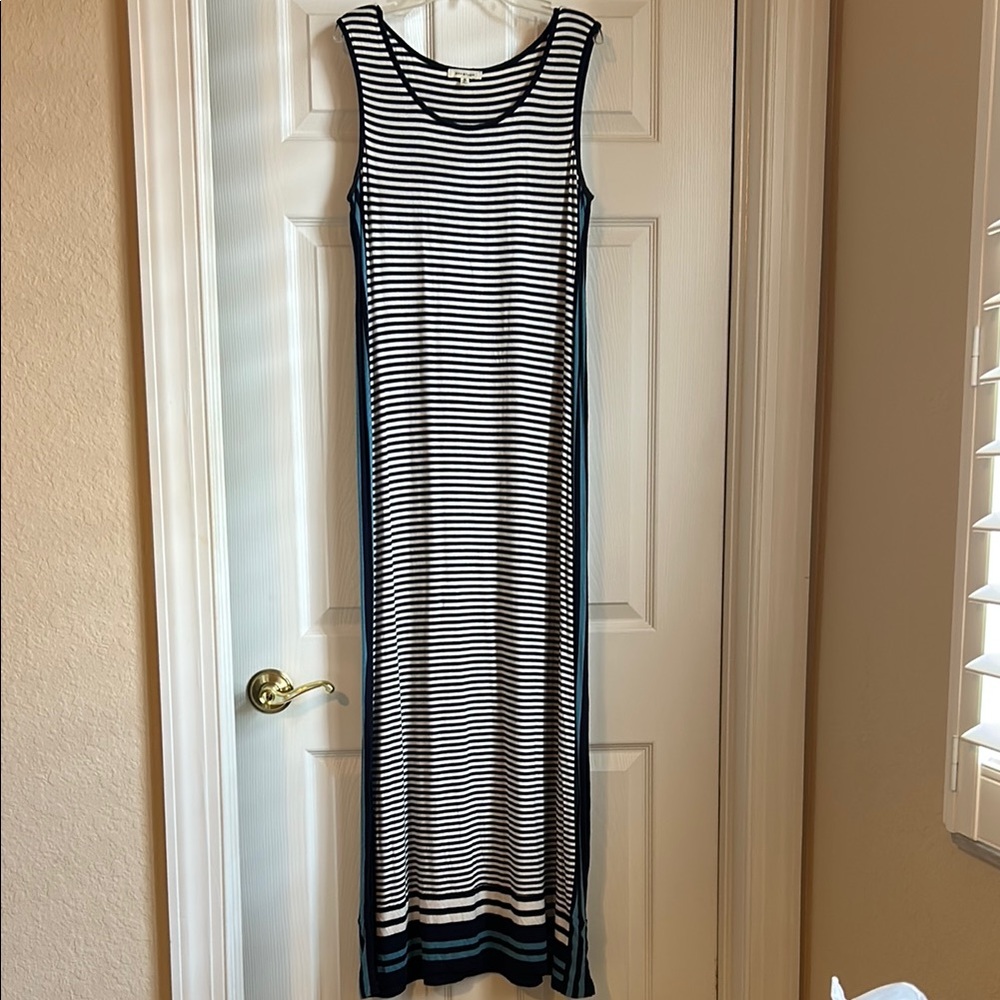 Max Studio Striped Maxi Dress-Sz M